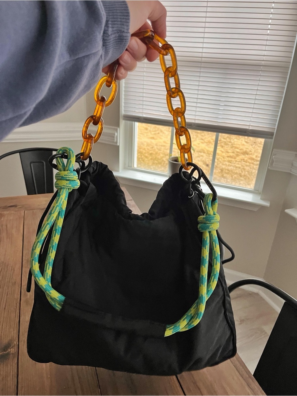 Black Nylon Bag (ROTUNDA) - Picture 3 of 5